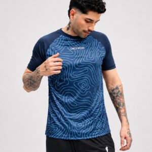 Contour Print Sports T-Shirt