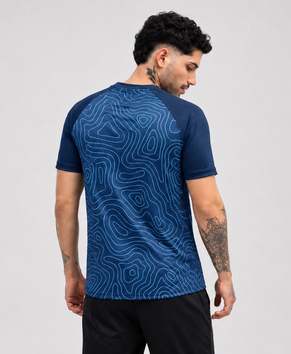 Color Print Sports T-Shirt